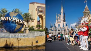 Universal Orlando and Walt Disney World's Magic Kingdom.