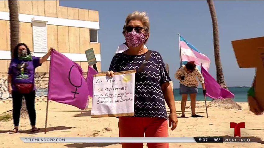 Manifestantes exigen que se reabran las playas