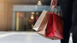 A shopper at a mall.