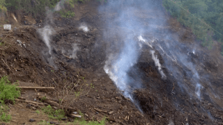 Imagen del fueog en Cayey