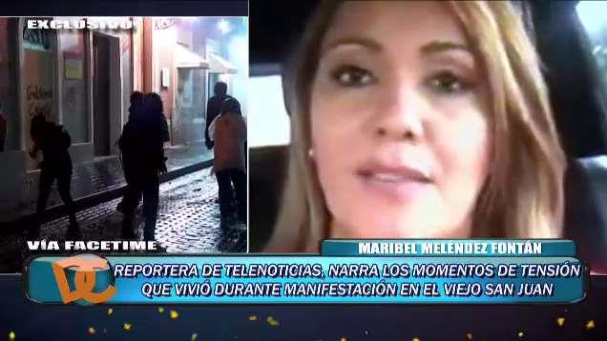Maribel Meléndez Fontán y fotoperiodista narran momentos de tensión en