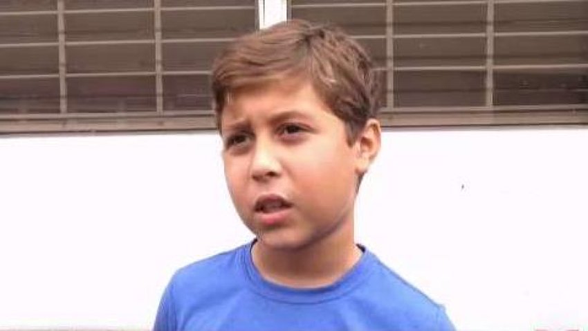 Niñito teme que algún familiar sea víctima de una bala perdida
