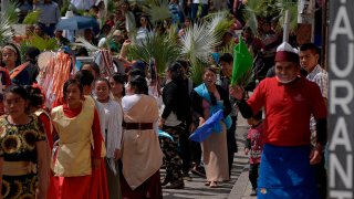 Procesión indígena de Semana Santa