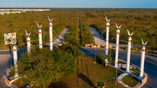 Vista parcial de Mérida donde estará una estación del Tren Maya