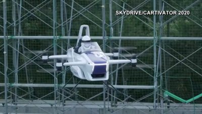 A un paso del futuro: da un paseíto en auto volador sin problemas