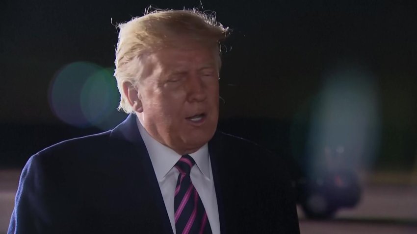 El presidente Trump se entera del fallecimiento de la jueza Ginsburg