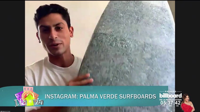 Joven crea tabla de surf con plástico 100% recuperado de las playas de la Isla