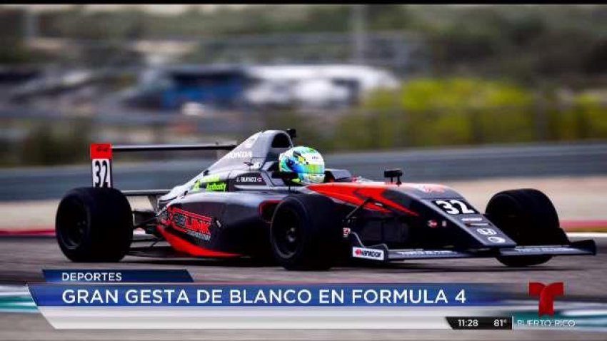 Boricua sigue logrando triunfos en Fórmula 4