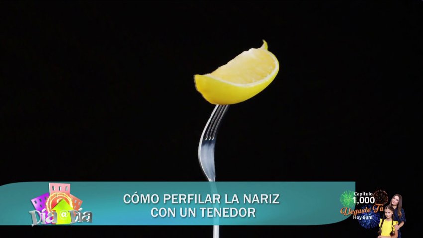 Con tenedor en mano, perfila tu nariz