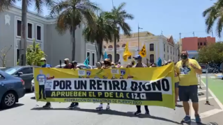 Manifestación en el Capitolio para exigir se aprueba la Ley para un Retiro Digno