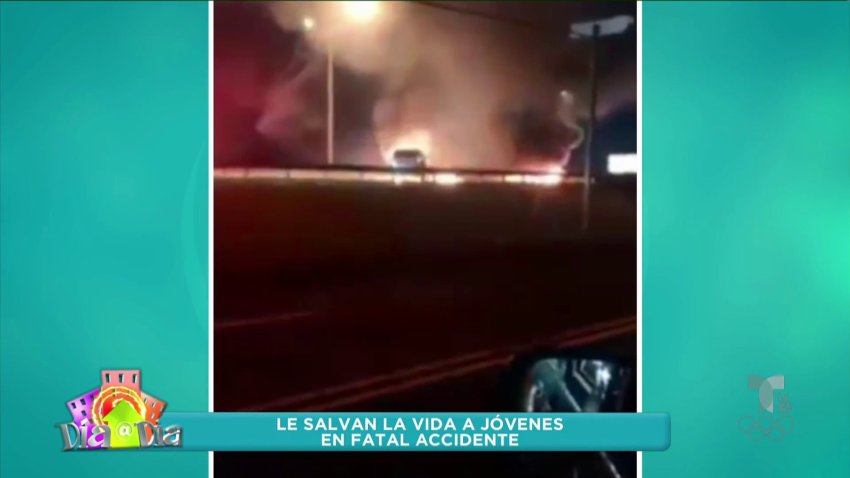 Jóvenes salvan vida de mujer y menor tras aparatoso accidente en PR-52 de Caguas