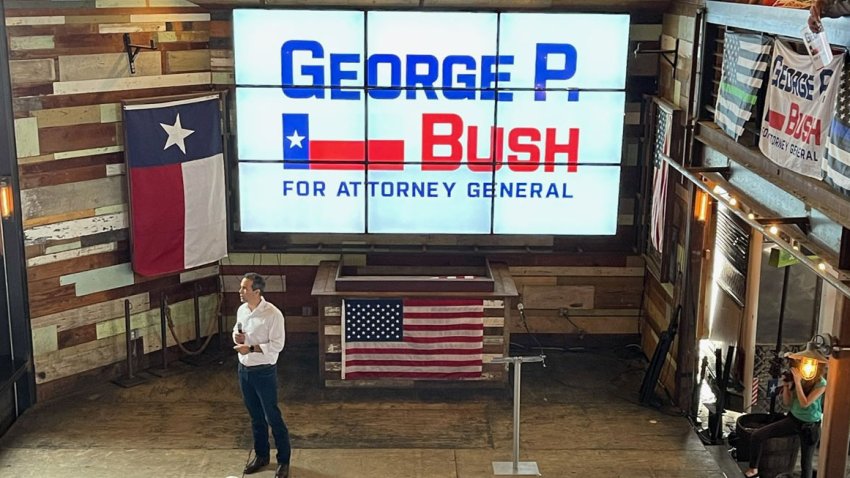 El precandidato republicano durante su acto de lanzamiento en Austin.