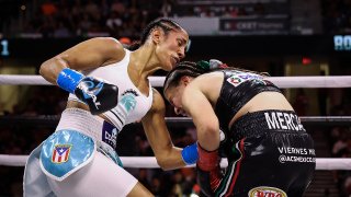 La boxeadora puertorriqueña Amanda Serrano