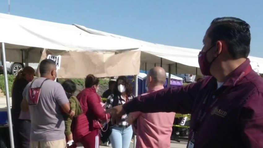 Reinicia la jornada de vacunación en Baja California ante la reapertura de la frontera
