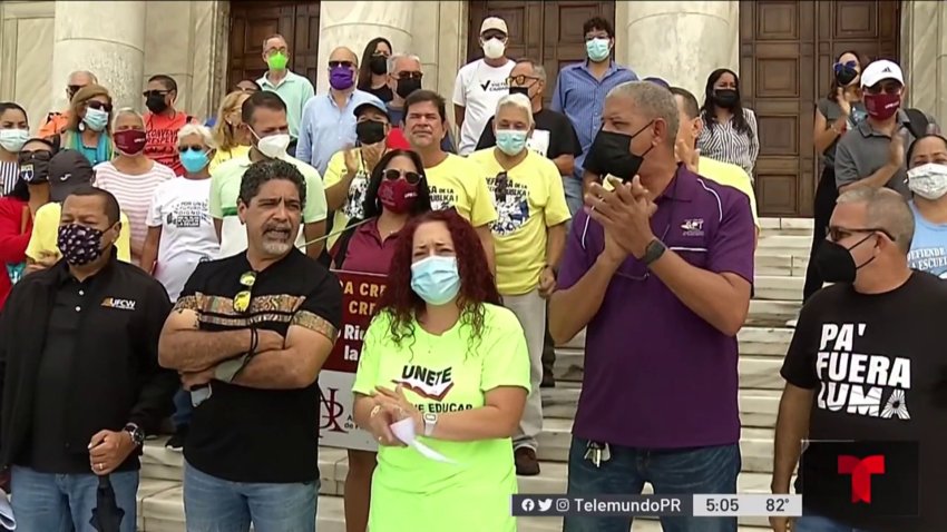 Grupos multisectoriales protestan en el Capitolio contra el Plan de Ajuste de la Deuda