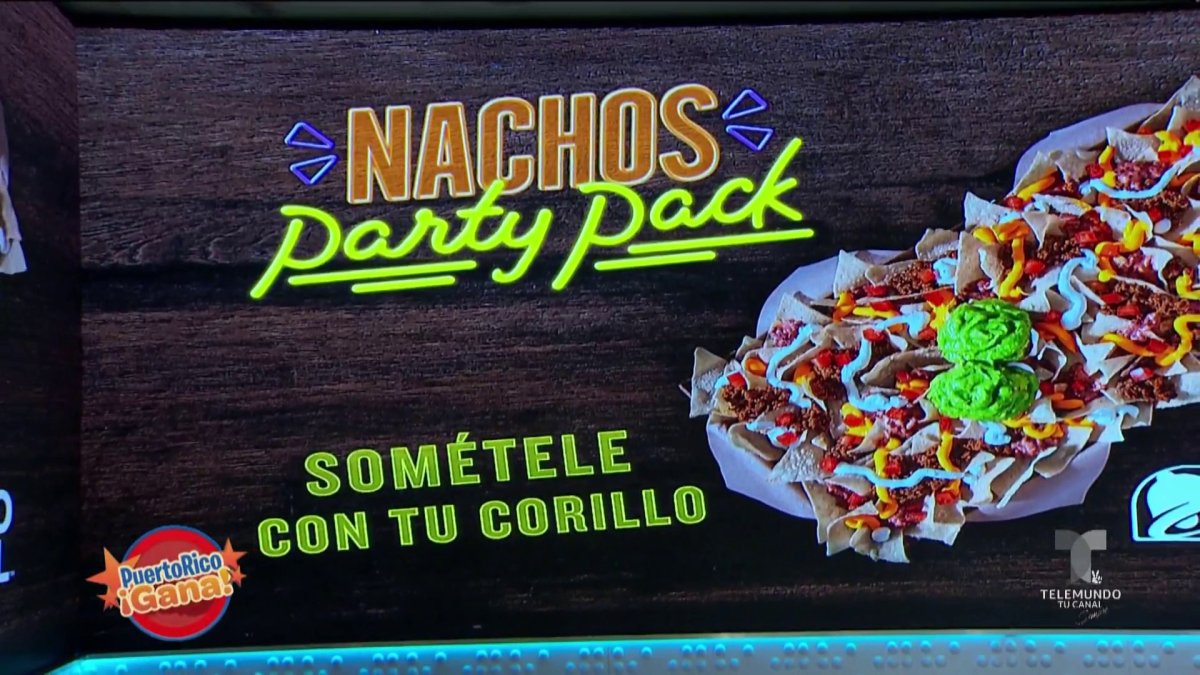 Nachos party pack de Taco Bell Telemundo Puerto Rico