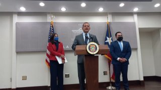 El gobernador de Puerto Rico, Pedro Pierluisi, en conferencia de prensa.