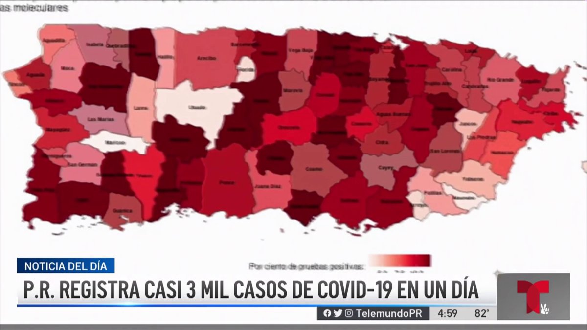 Se registra cifra récord en casos de COVID19 en Puerto Rico