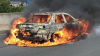Vehículo en llamas provoca tremendo tapón en la PR-22 hacia Bayamón