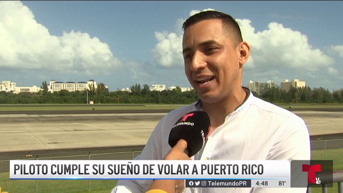 Piloto Boricua Cumple Su Sueño Y Aterriza En Puerto Rico Telemundo