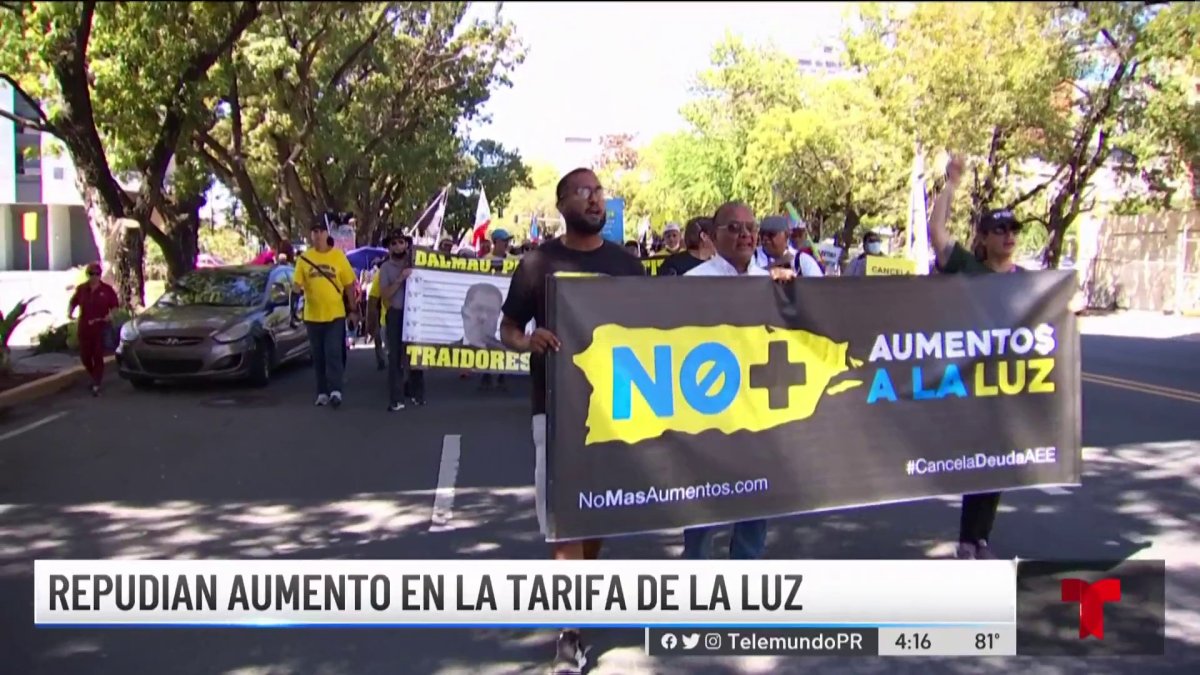 Protestan contra el propuesto aumento en la factura de energía ...