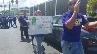 Protesta del Sindicato Puertorriqueño de Trabajadores y Trabajadoras.