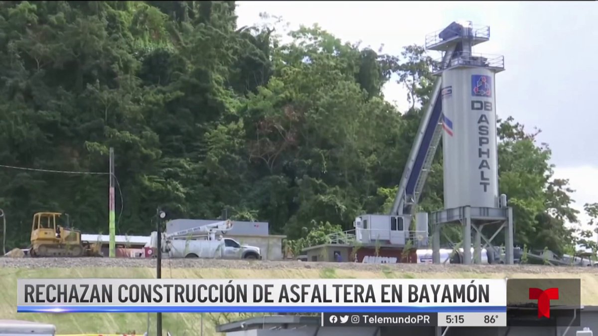 Residentes de Bayamón se oponen a construcción de asfaltera Telemundo