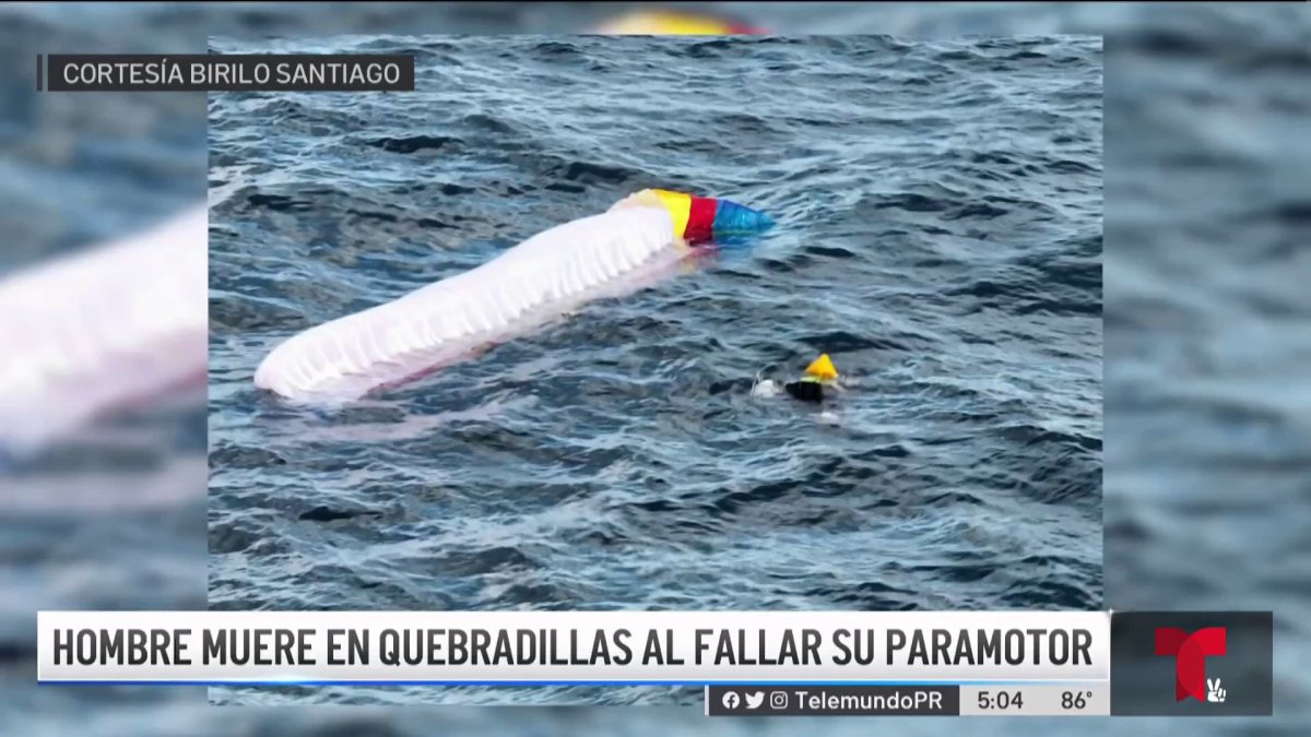 Hombre muere ahogado tras caer en una playa cuando volaba un paramotor ...