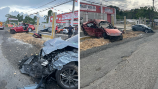 Vehículos involucrados en accidente grave