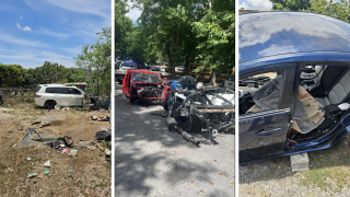 Carros picados hallados en Comao