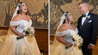 Norwill y José Rivas en su boda