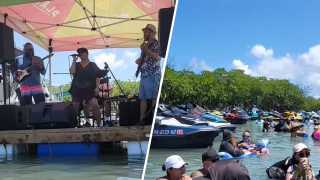 Fiesta en Cayo Matías.