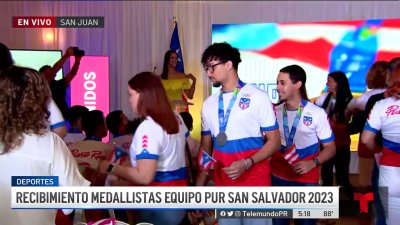 Reciben a atletas puertorriqueños que compitieron en Sal Salvador 2023