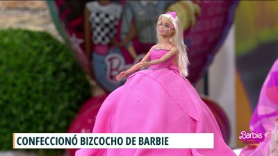 El vestido de Barbie en un increíble bizcocho