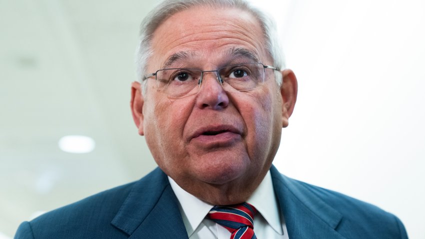 UNITED STATES – MARCH 15: Chairman Bob Menendez, D-N.J., arrives for the Senate Foreign Relations Committee hearing titled The Future of U.S.-Brazil Relations, in Dirksen Building on Wednesday, March 15, 2023. (Tom Williams/CQ-Roll Call, Inc via Getty Images)