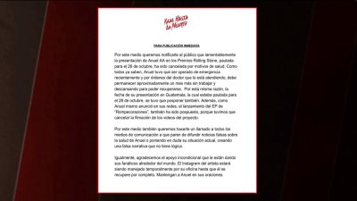 Anuel AA cancela presentaciones por problemas de salud