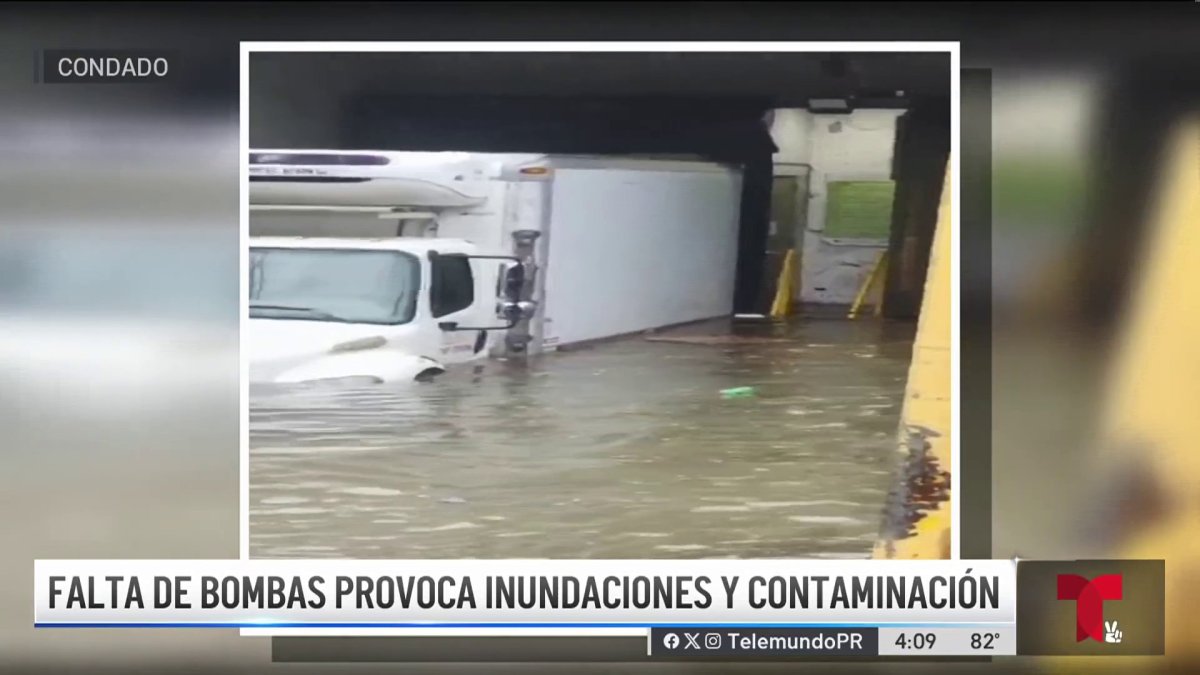 Inundaciones y playas contaminadas denuncian falta de bombas en Santurce Telemundo Puerto Rico
