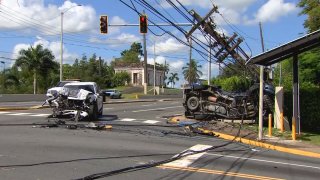 Accidente en Bayamón.