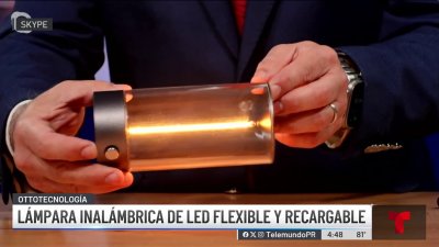 Lámpara LED inalámbrica, flexible y recargable