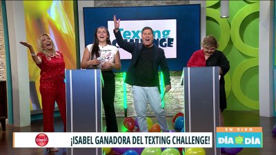 Isabel gana el Texting Challenge