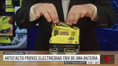 Artefacto que provee electricidad 110V de una batería