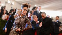 NEW YORK, NY - MAY 06: Jennifer Lopez attends the Costume Institute Gala for the "PUNK: Chaos to Couture" exhibition at the Metropolitan Museum of Art on May 6, 2013 in New York City. (Photo by Stephen Lovekin/FilmMagic)