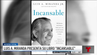 Luis Miranda presenta su libro “Incansable”