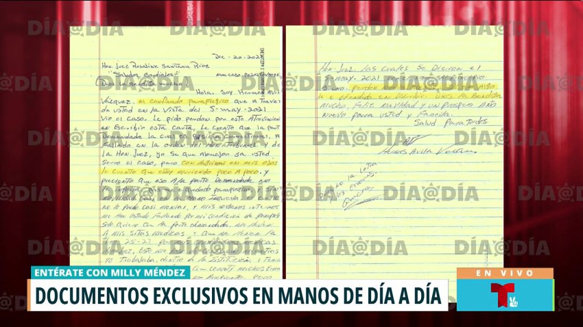 A puño y letra: las mociones de Hermes Ávila para quedar libre