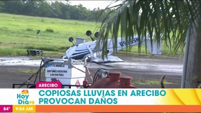 Copiosas lluvias y vientos dejan estragos en Arecibo
