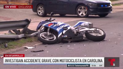 Motorista resulta gravemente herido en accidente en Carolina
