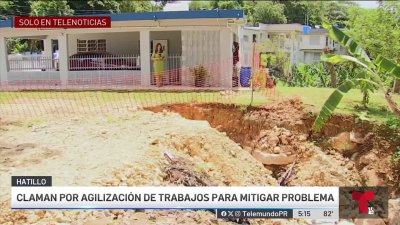 Atemorizada familia de Hatillo por derrumbes que amenazan su hogar