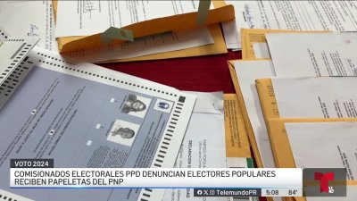 Populares denuncian que recibieron papeletas del PNP para el voto adelantado