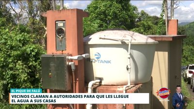 Sin servicio de agua potable residente de comunidad en Trujillo Alto