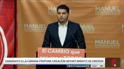 Candidato a la Cámara, Manuel Calderón propone crear Departamento de Energía